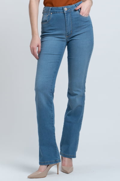 Calça Jeans Reta Feminina F2922