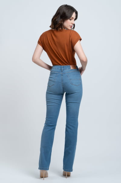 Calça Jeans Reta Feminina F2922