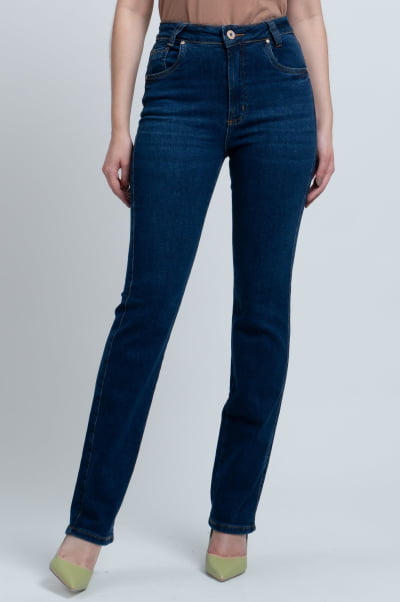 Calça Jeans Reta Feminina Michigan