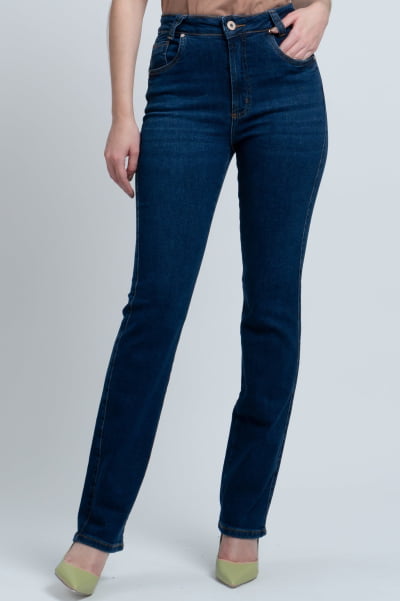 Calça Jeans Reta Feminina Michigan