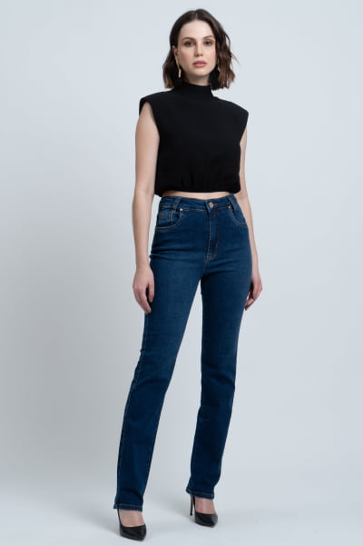 Calça Jeans Reta Feminina New York