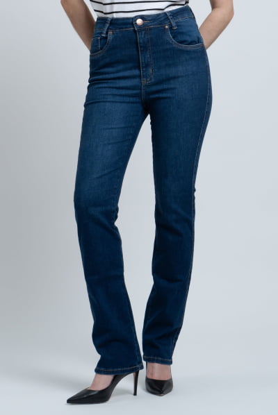 Calça Jeans Reta Feminina F24049