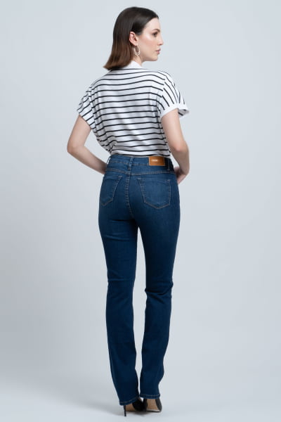 Calça Jeans Reta Feminina F24049