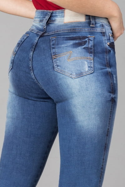Calça Jeans Skinny Cintura Alta F2021705