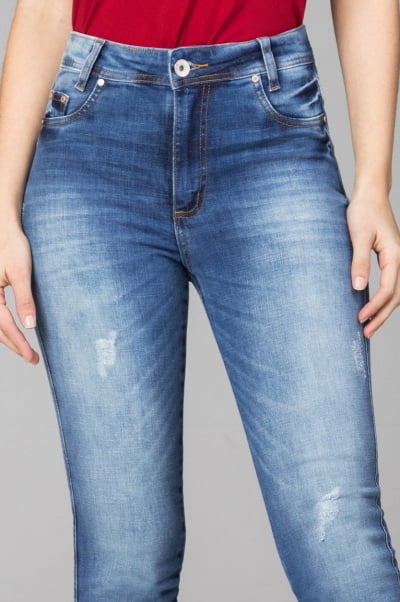 Calça Jeans Skinny Cintura Alta F2021705