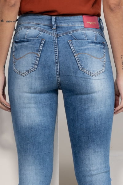 Calça Jeans Feminina Cropped Skinny F2022148