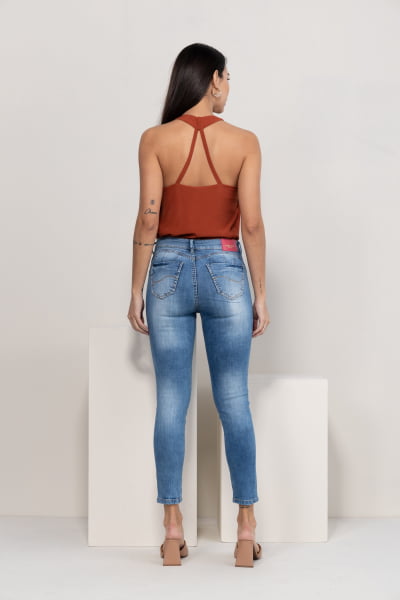 Calça Jeans Feminina Cropped Skinny F2022148
