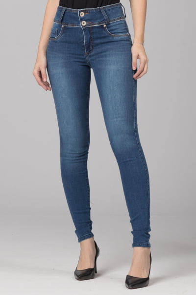 Calça Jeans Skinny Levanta Bumbum   F2021060