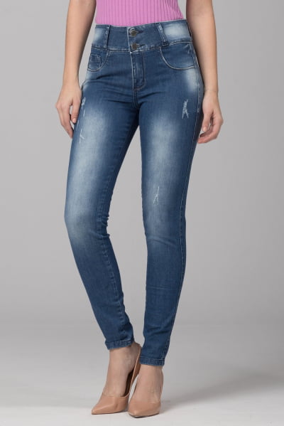 Calça Jeans Skinny Levanta Bumbum  F2021063