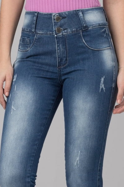 Calça Jeans Skinny Levanta Bumbum  F2021063