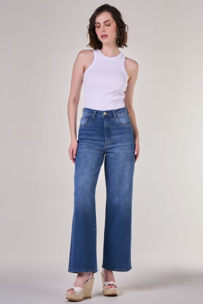 Calça Jeans Wide Leg F24054