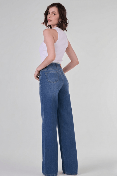 Calça Jeans Wide Leg F24054