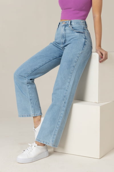 Calça Jeans Wide Leg Slim Clara F2914