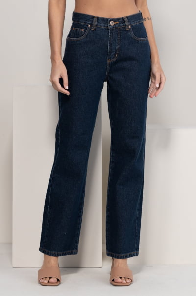 Calça Jeans Wide Leg Slim F2912