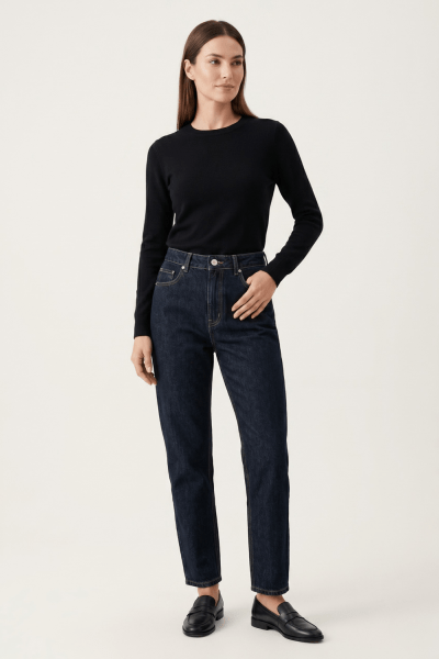 Calça Mom Jeans Escuro 26700