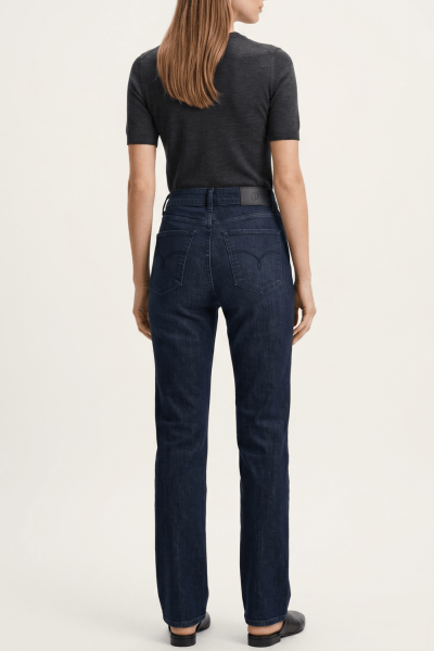 Calça Reta Jeans Azul Escuro F27701