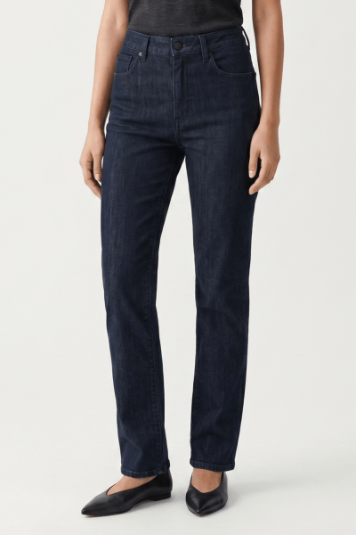 Calça Reta Jeans Azul Escuro F27701