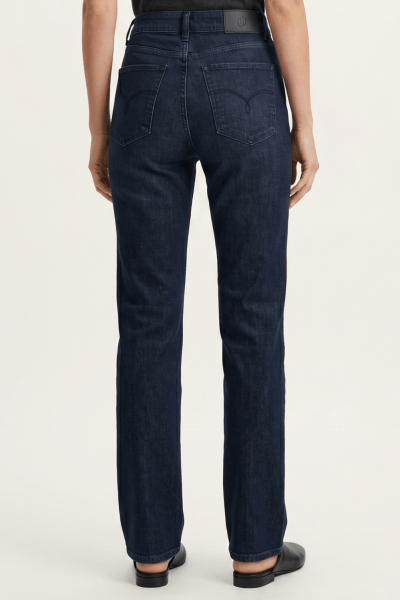 Calça Reta Jeans Azul Escuro F27701