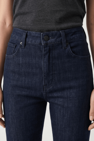 Calça Reta Jeans Azul Escuro F27701