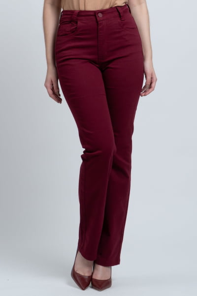 Calça Reta Cereja Feminina F23103CE