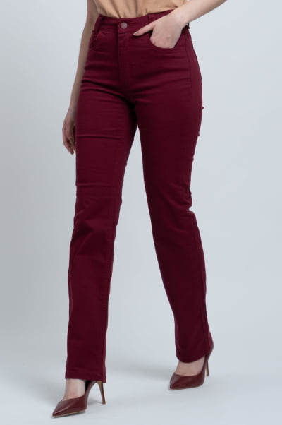 Calça Reta Cereja Feminina F23103CE