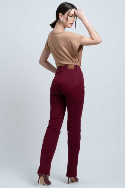 Calça Reta Cereja Feminina F23103CE