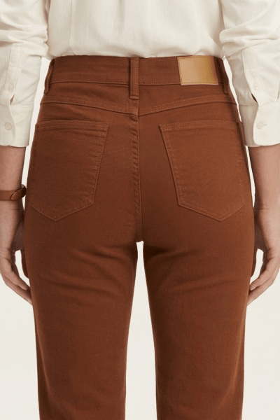 Calça Reta Feminina Conhaque F2023103CN