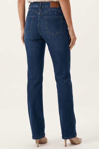 Calça Reta Feminina Jeans Azul Escuro F26203