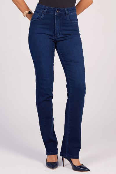 Calça Reta Jeans Escuro F25030