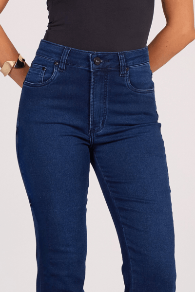 Calça Reta Jeans Escuro F25030