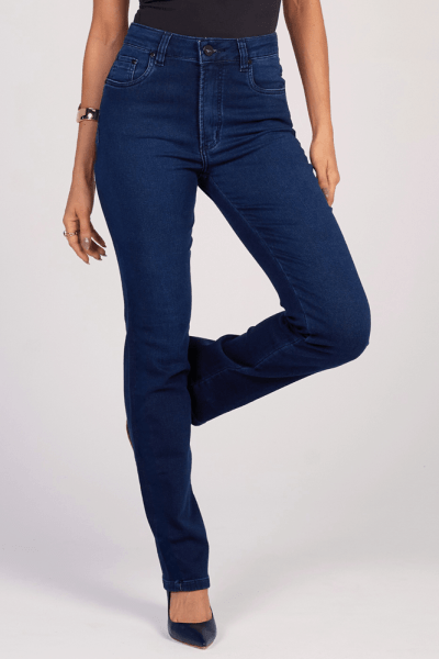 Calça Reta Jeans Escuro F25030