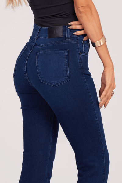 Calça Reta Jeans Escuro F25030