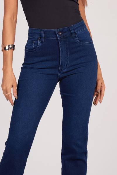 Calça Reta Jeans Escuro F25030