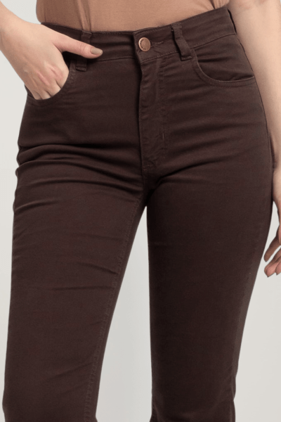 Calça Reta Marrom F23103MR