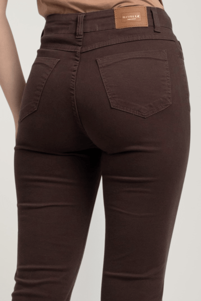 Calça Reta Marrom F23103MR