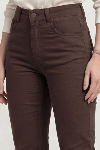 Calça Reta Marrom F23103MR