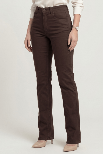 Calça Reta Marrom F23103MR