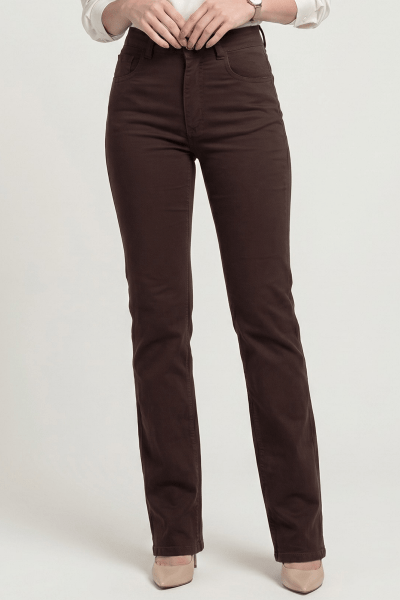 Calça Reta Marrom F23103MR