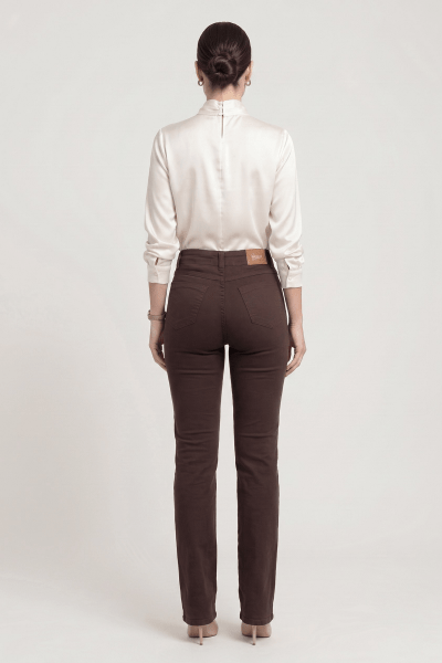 Calça Reta Marrom F23103MR