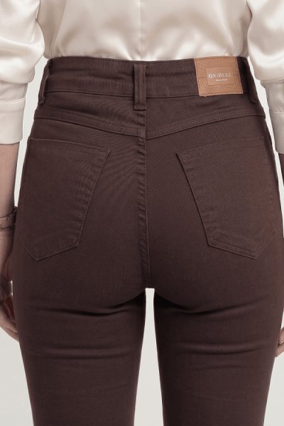 Calça Reta Marrom F23103MR