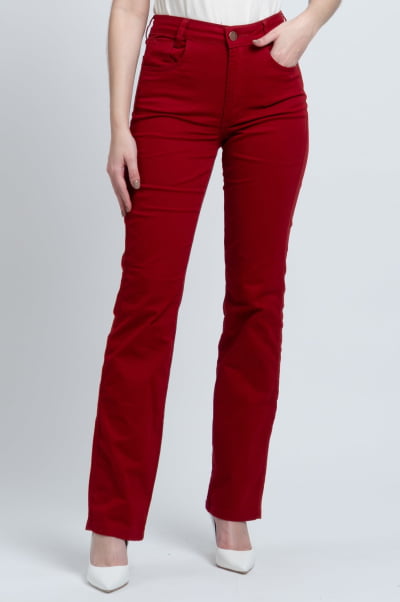 Calça Reta Marsala F23103MA