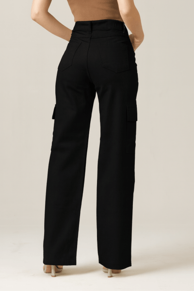 Calça Wide Leg Cargo Off White