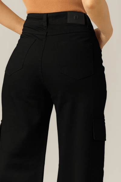 Calça Wide Leg Cargo Off White