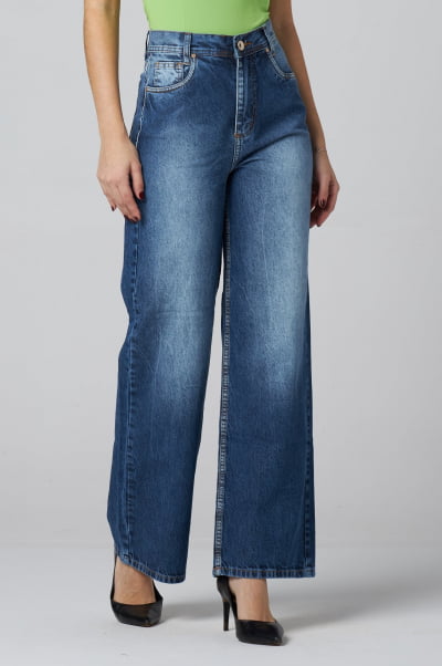 Calça Wide Leg Jeans  F2022169