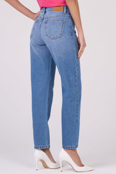 Calça Mom Jeans Azul Claro F24095