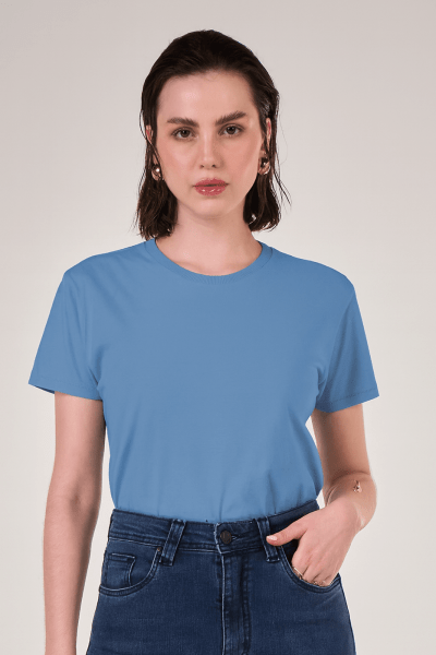 Camiseta Feminina Azul Oceano CA24002AZO