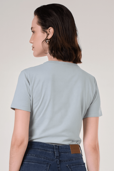 Camiseta Feminina Azul Claro CA24002AZC
