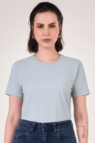 Camiseta Feminina Azul Claro CA24002AZC