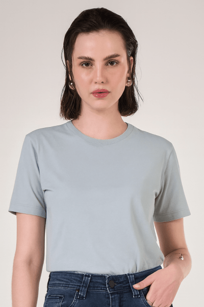 Camiseta Feminina Azul Claro CA24002AZC