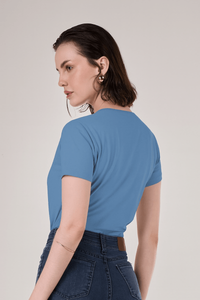 Camiseta Feminina Azul Oceano CA24002AZO